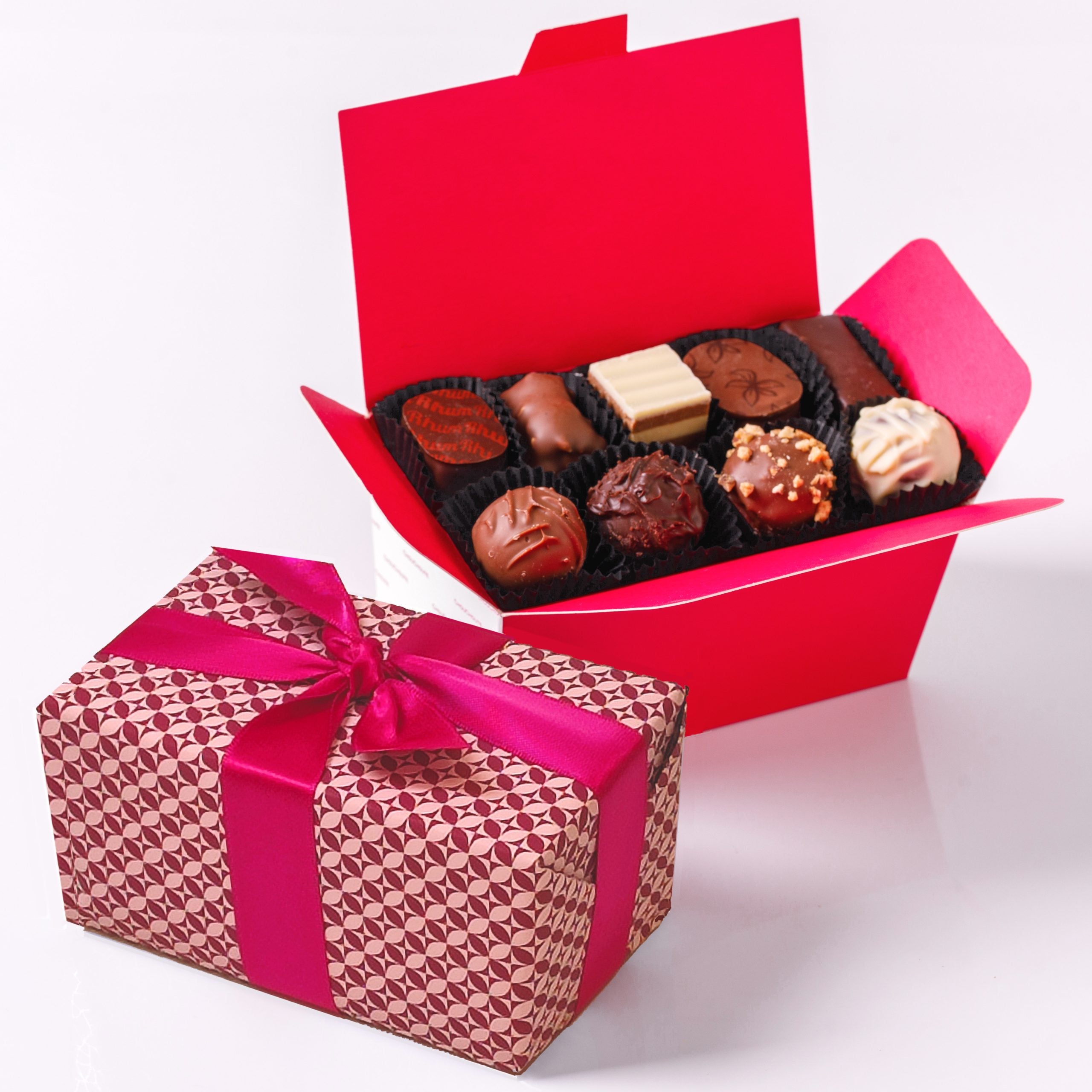 Ballotin 24 Chocolates Assortment Alcohol-Free Clover Giftwrap