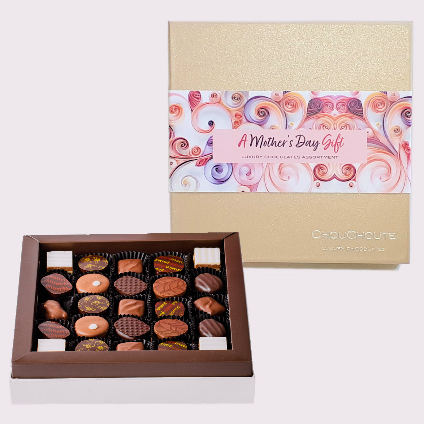 Prestige 25 Alcohol-Free Chocolates Assortment Mothers Day Sleeve