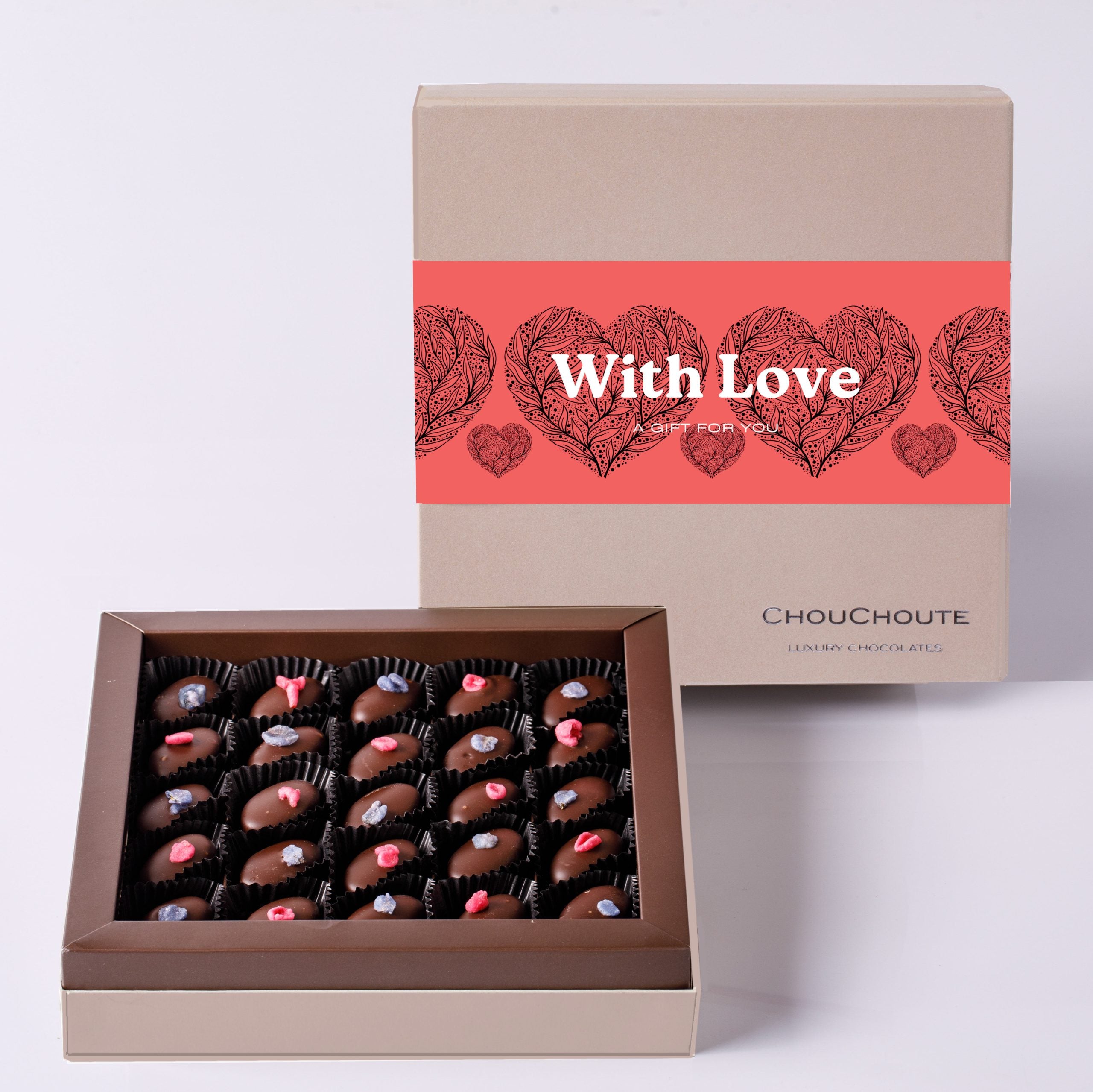 Prestige 25 Rose & Violet Fondants With Love Sleeve