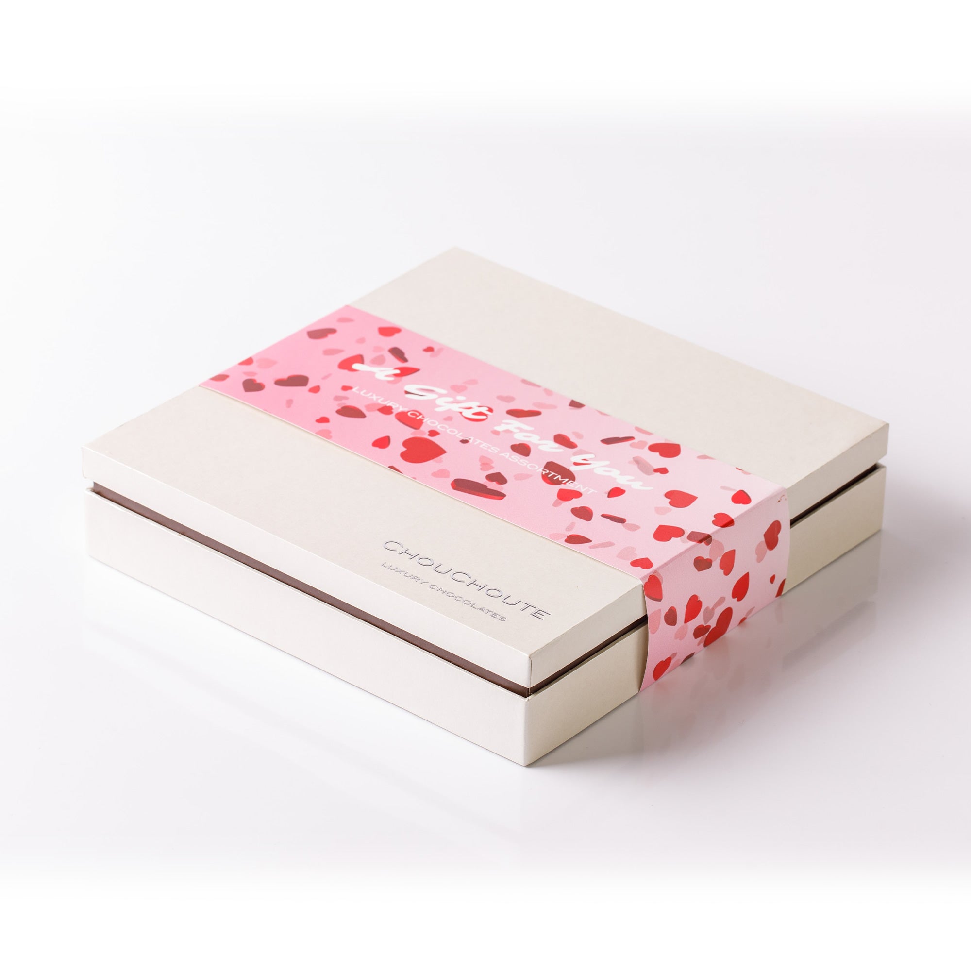 Prestige 25 Rose & Violet Fondants Love Heart Sleeve